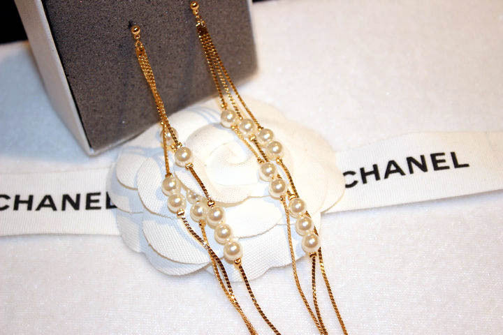 Asma Jewel House gold colour long tassel simulated pearl earrings for women