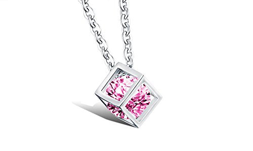 Asma Jewel House stainless steel cz couple chain with pendant set for men & women