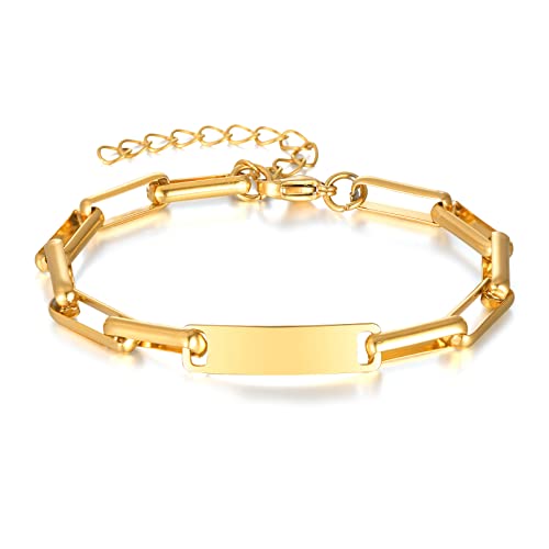 Asma Jewel House gold plated chain design casual bracelet for Women Girls