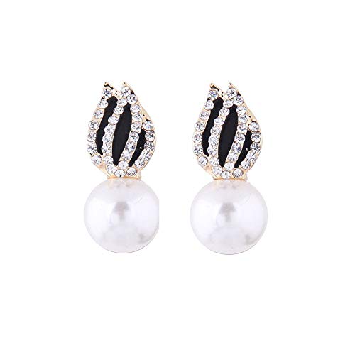 Asma Jewel House imitation pearl female oil water drop earrings for Women/Girls