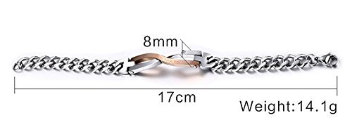 Asma Jewel House 316l Stainless Steel Lovers Best Friend Bracelet for Couples