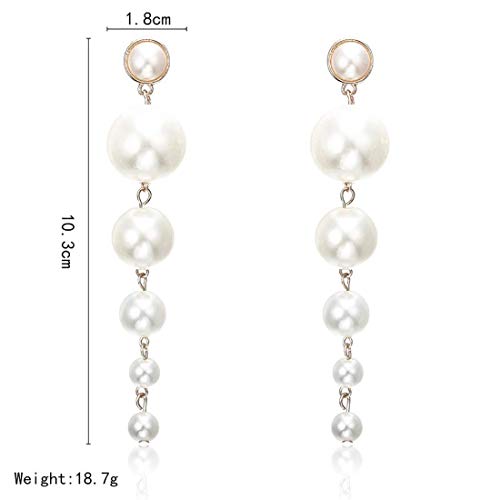 Asma Jewel House long imitation pearl trendy female earrings for Women Girls