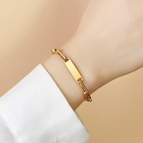 Asma Jewel House gold plated chain design casual bracelet for Women Girls