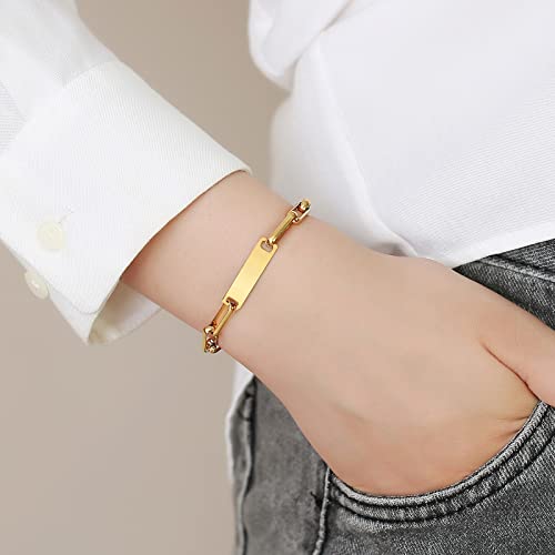 Asma Jewel House gold plated chain design casual bracelet for Women Girls