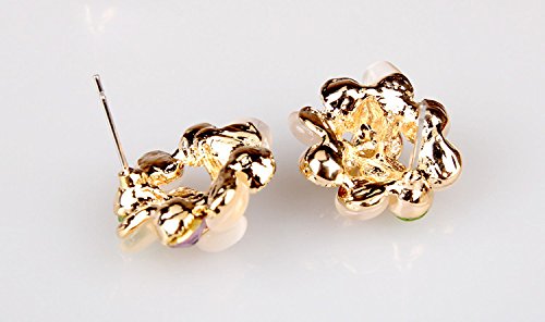 Asma multiclour flower design stud earrings for women