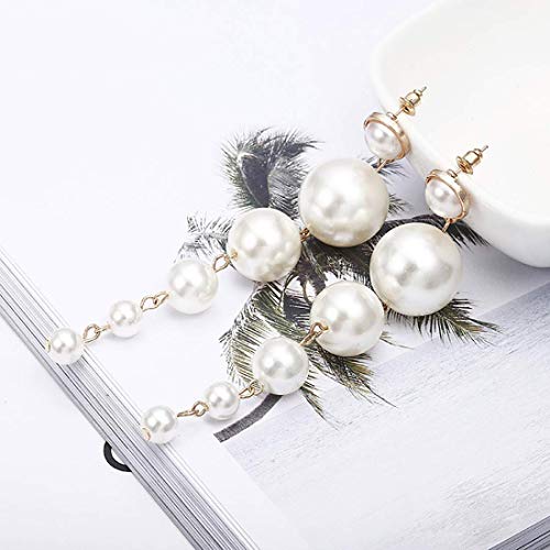 Asma Jewel House long imitation pearl trendy female earrings for Women Girls