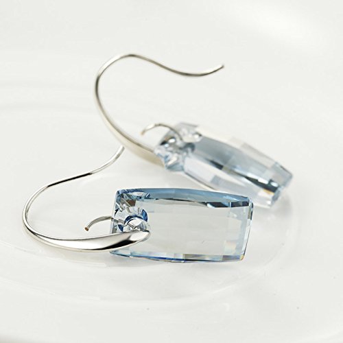 Asma MADE WITH SWAROVSKI ELEMENTS Blue Dangle Drop Earrings for Women