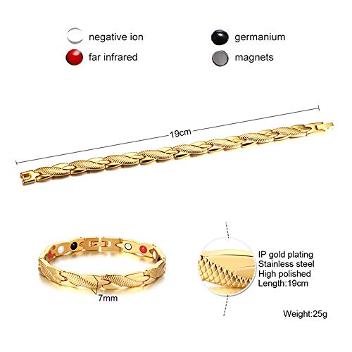 Asma Jewel House Twisted Healthy Magnetic Bracelet Power Therapy Pain Relief energy healing for Arthritis and Carpal Tunnel for men/women