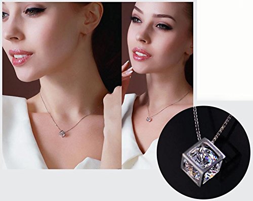 Asma Jewel House stainless steel cz couple chain with pendant set for men & women