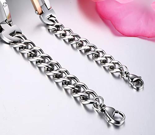 Asma Jewel House 316l Stainless Steel Lovers Best Friend Bracelet for Couples