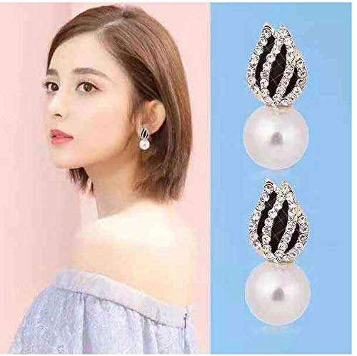 Asma Jewel House imitation pearl female oil water drop earrings for Women/Girls