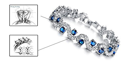 Asma Platinum Plated cz Rhinestones Beautiful Bracelet for Women