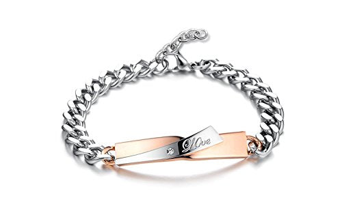 Asma Jewel House Stainless Steel Couple Love Beautiful Bracelets for Men and Women