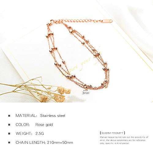 Asma Jewel House Trendy Multi Layer Handmade Beads Barefoot Sandal Anklet/Bracelet for Women/Girls