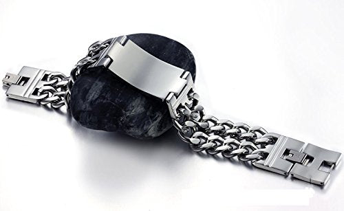 Asma Jewel House 316L Stainless Steel Glossy Surface Attractive Bracelet for Men