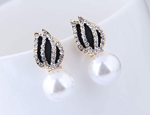 Asma Jewel House imitation pearl female oil water drop earrings for Women/Girls