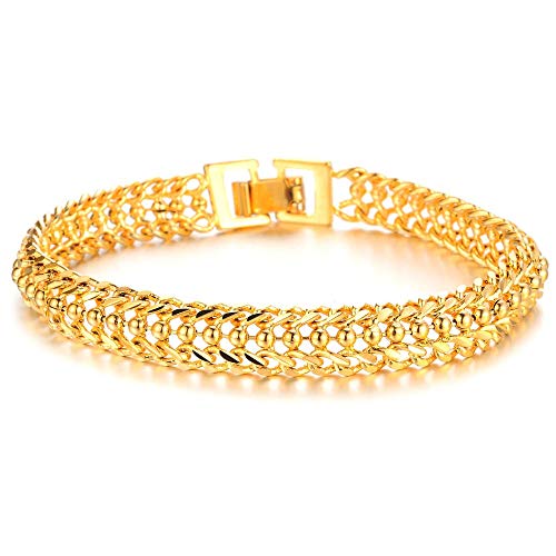 Asma Jewel House Stainless Steel Luxury Wedding 18K Gold Plated Bracelet for Women/Men