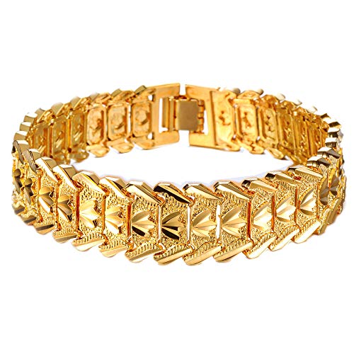 Asma Jewel House Stainless Steel 18K Gold Plated Bracelet for Men