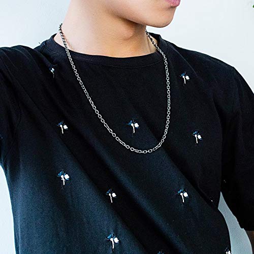 Asma Jewel House Men's Stainless Steel Retro Six-Pointed Star Single Chain Necklace/Chain for Casual Wear/Travel Purpose