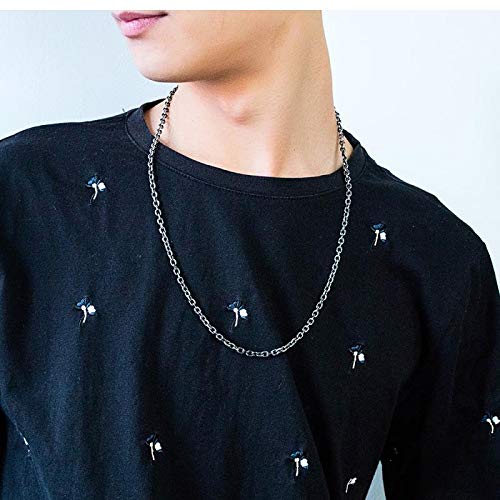 Asma Jewel House Men's Stainless Steel Retro Six-Pointed Star Single Chain Necklace/Chain for Casual Wear/Travel Purpose