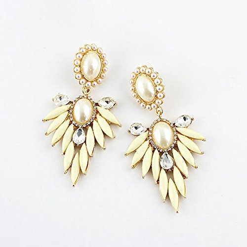 Asma beige coloue immitation gemstones beautiful earring for women