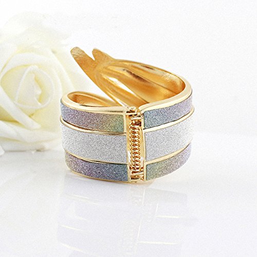 Asma Jewel House Fashion Cuff Colorful Angel Wings Bracelet Open Punk Ethnic Scrub Party Bangle Bracelet for Women/Girls