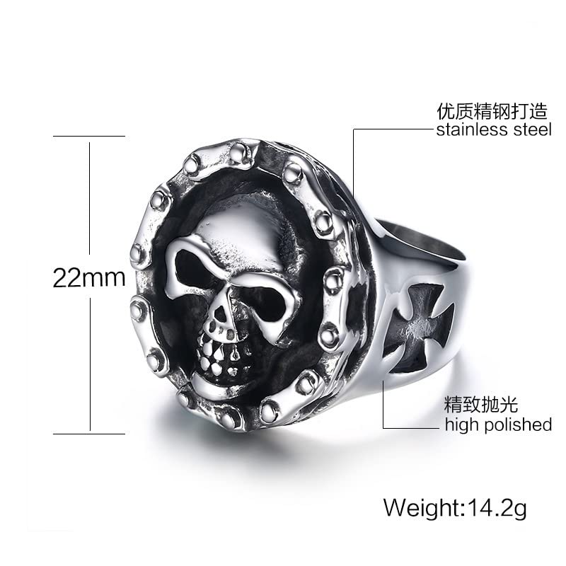 Asma Jewel House stainless steel ghost head skull ring for men (10)