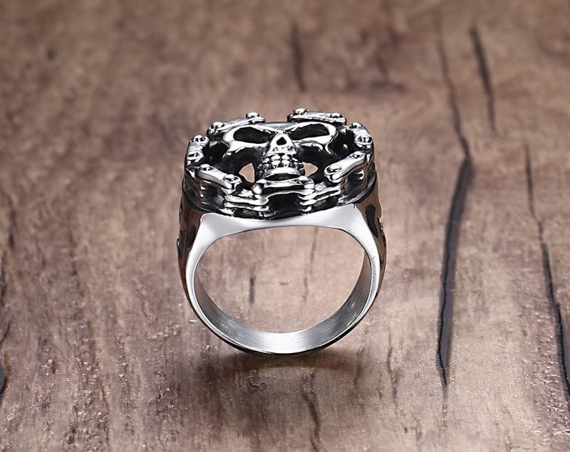 Asma Jewel House stainless steel ghost head skull ring for men (10)