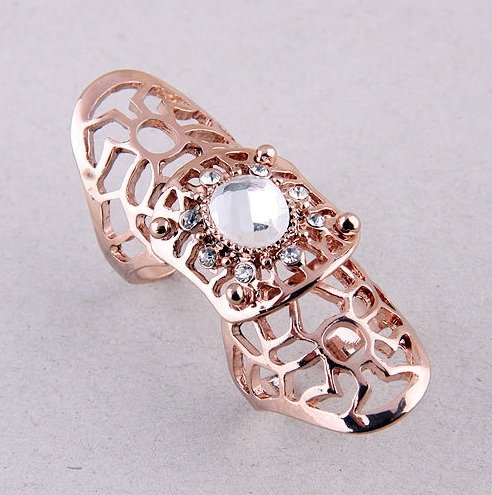 Asma Beautiful Rose Gold Plated Ring for Women/Girls