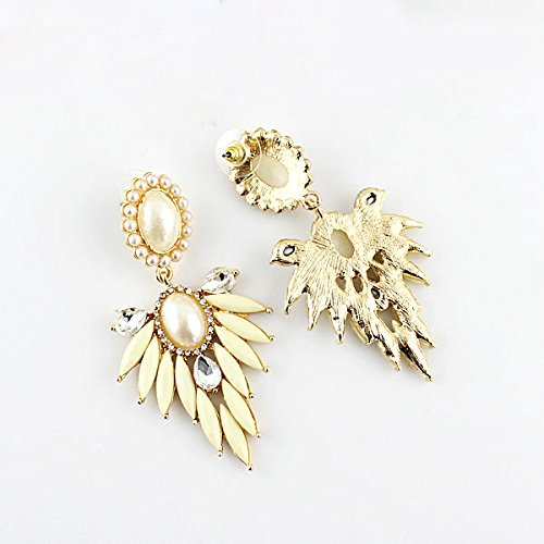 Asma beige coloue immitation gemstones beautiful earring for women